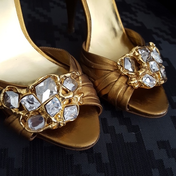 Miu Miu Gold Stilletos - Picture 8 of 8